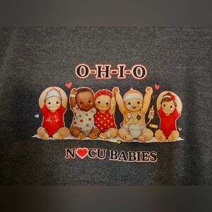 OHIO NICU Babies T-shirts Dark-Gray